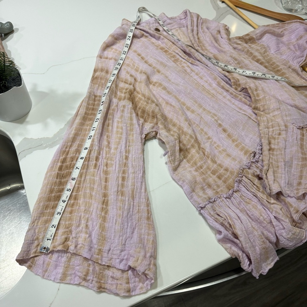 Free people Sasha lavender tie dye kimono Cardigan Bohemian Flowy - Picture 16 of 16